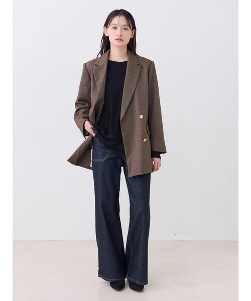 TONAL(トーナル)の「テーラードオーバージャケット(テーラードジャケット・レディース・ネイビー/ブラック/チャコールグレー/ブラウン・SMALL/MEDIUM)」の5枚目の写真