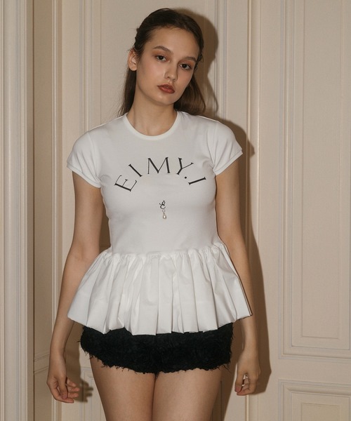 EIMY ISTOIRE(エイミーイストワール)の「EIMY BALLOON TOPS(Tシャツ/カットソー・レディース・ホワイト/グレー/ブラック・FREE)」の12枚目の写真