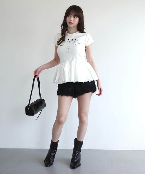 EIMY ISTOIRE(エイミーイストワール)の「EIMY BALLOON TOPS(Tシャツ/カットソー・レディース・ホワイト/グレー/ブラック・FREE)」の9枚目の写真