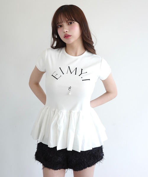 EIMY ISTOIRE(エイミーイストワール)の「EIMY BALLOON TOPS(Tシャツ/カットソー・レディース・ホワイト/グレー/ブラック・FREE)」の6枚目の写真