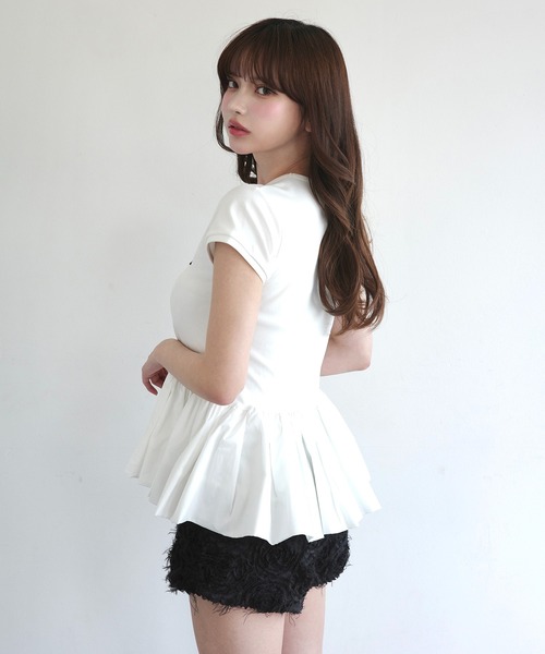 EIMY ISTOIRE(エイミーイストワール)の「EIMY BALLOON TOPS(Tシャツ/カットソー・レディース・ホワイト/グレー/ブラック・FREE)」の7枚目の写真