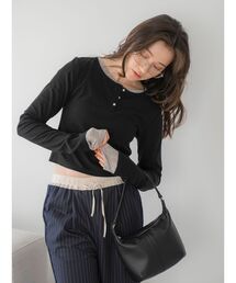 ヘンリーショートロングスリーブTee