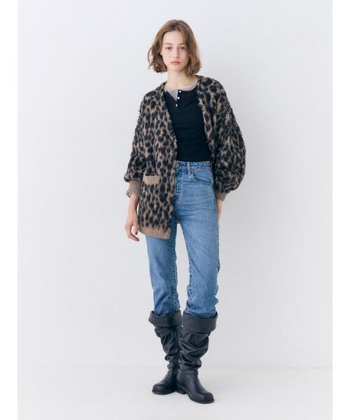 Ungrid（アングリッド）の「ヘンリーショートロングスリーブTee（Tシャツ/カットソー・レディース・グレー/ブラウン/ブラック・FREE）」の15枚目の写真