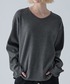 VELNUS（ベルナス）の「【VELNUS】Cropped V-Neck Ribbed Knit Long-Sleeve T-Shirt/クロップド Ｖネック リブニットロングＴシャツ（Tシャツ/カットソー・L）」