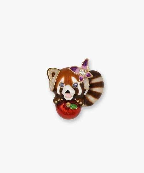 ANNA SUI(アナスイ)の「レッサーパンダモチーフ イヤリング(イヤリング・レディース・ブラウン・ONE SIZE)」の3枚目の写真