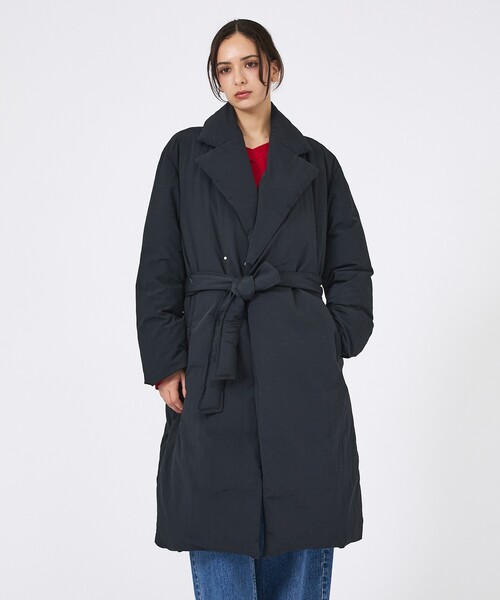 KWD(ケーダブルディー)の「【KWD/ケーダブルディー】ダウンコート/DOWN COAT/アウター/ロング丈(ダウンジャケット/コート・レディース・ベージュ/ブラック・フリー)」の3枚目の写真