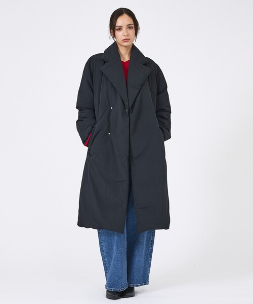 KWD(ケーダブルディー)の「【KWD/ケーダブルディー】ダウンコート/DOWN COAT/アウター/ロング丈(ダウンジャケット/コート・レディース・ベージュ/ブラック・フリー)」の5枚目の写真