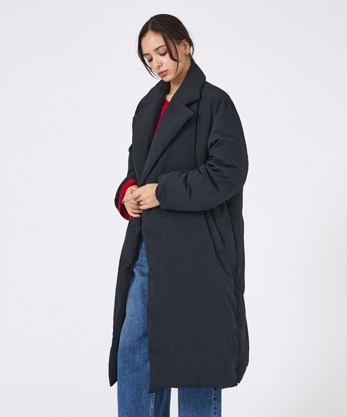 KWD(ケーダブルディー)の「【KWD/ケーダブルディー】ダウンコート/DOWN COAT/アウター/ロング丈(ダウンジャケット/コート・レディース・ベージュ/ブラック・フリー)」の7枚目の写真