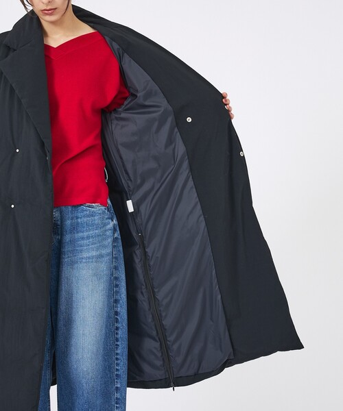 KWD(ケーダブルディー)の「【KWD/ケーダブルディー】ダウンコート/DOWN COAT/アウター/ロング丈(ダウンジャケット/コート・レディース・ベージュ/ブラック・フリー)」の16枚目の写真