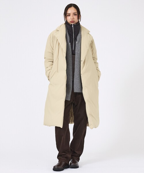KWD(ケーダブルディー)の「【KWD/ケーダブルディー】ダウンコート/DOWN COAT/アウター/ロング丈(ダウンジャケット/コート・レディース・ベージュ/ブラック・フリー)」の18枚目の写真