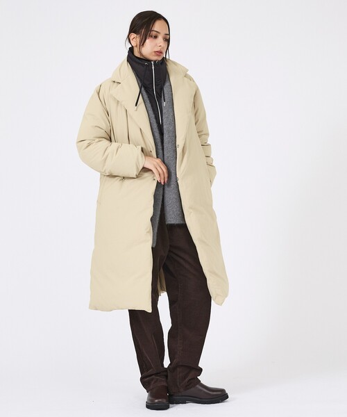 KWD(ケーダブルディー)の「【KWD/ケーダブルディー】ダウンコート/DOWN COAT/アウター/ロング丈(ダウンジャケット/コート・レディース・ベージュ/ブラック・フリー)」の19枚目の写真