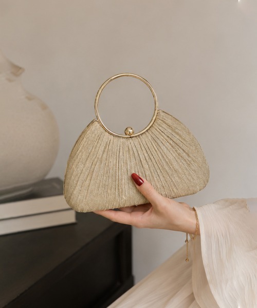 Miniministore(ミニミニストア)の「パーティバッグ 結婚式 クラッチバッグ(クラッチバッグ・レディース・ブラック/シルバー/ゴールド/スモークピンク・FREE)」の4枚目の写真