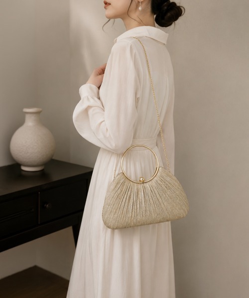 Miniministore(ミニミニストア)の「パーティバッグ 結婚式 クラッチバッグ(クラッチバッグ・レディース・ブラック/シルバー/ゴールド/スモークピンク・FREE)」の21枚目の写真