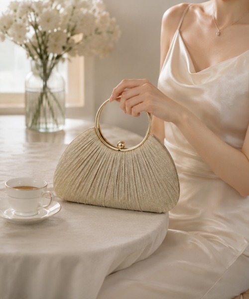 Miniministore(ミニミニストア)の「パーティバッグ 結婚式 クラッチバッグ(クラッチバッグ・レディース・ブラック/シルバー/ゴールド/スモークピンク・FREE)」の20枚目の写真