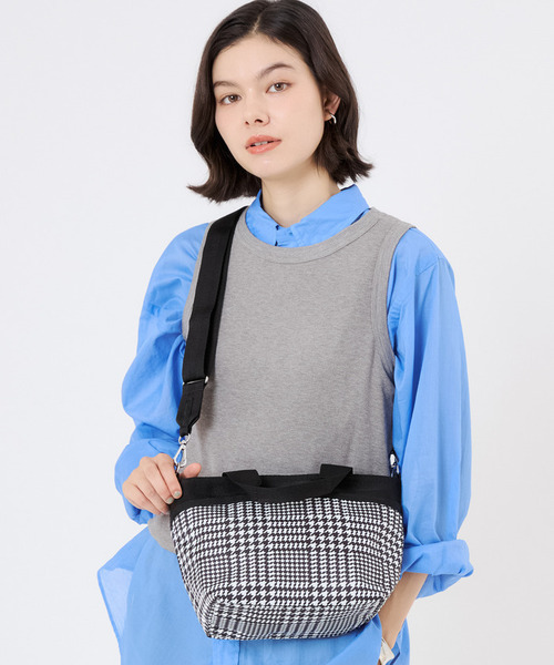 SMALL BUCKET TOTE シティハウンドトゥース