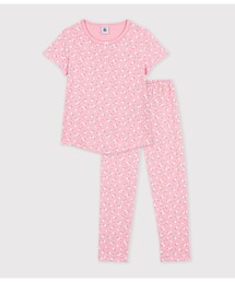 PETIT BATEAU | プリント半袖長ズボンパジャマ(ルームウェア/パジャマ)