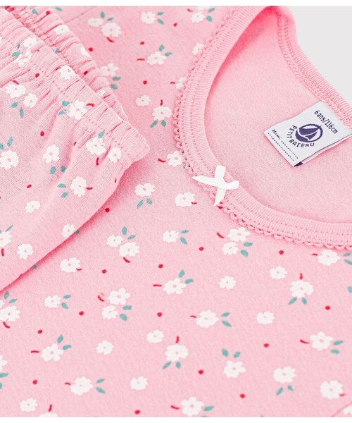 PETIT BATEAU(プチバトー)の「プリント半袖長ズボンパジャマ(ルームウェア/パジャマ・キッズ・ホワイト系その他/ピンク系その他・6YEAR/10YEAR/12YEAR/8YEAR)」の8枚目の写真