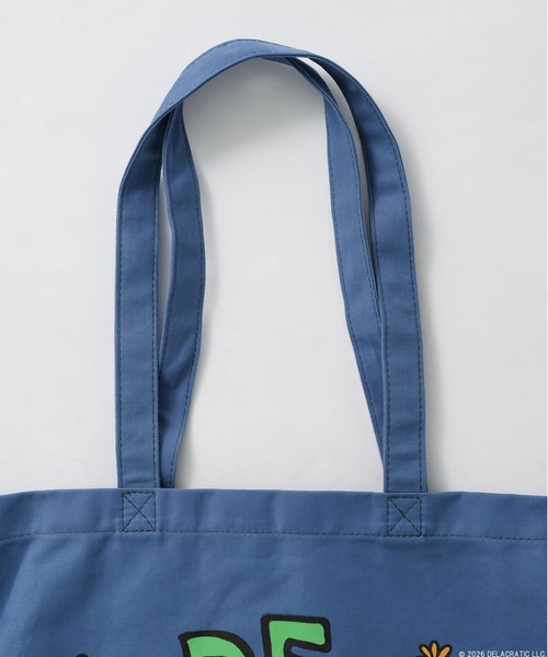 BAYFLOW（ベイフロー）の「【De La Soul】デイジーキャンバストートBAG [一部店舗・WEB限定]（トートバッグ・レディース・チャコールグレー/オフホワイト・FREE）」の8枚目の写真