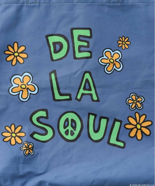 BAYFLOW（ベイフロー）の「【De La Soul】デイジーキャンバストートBAG [一部店舗・WEB限定]（トートバッグ・レディース・チャコールグレー/オフホワイト・FREE）」の7枚目の写真