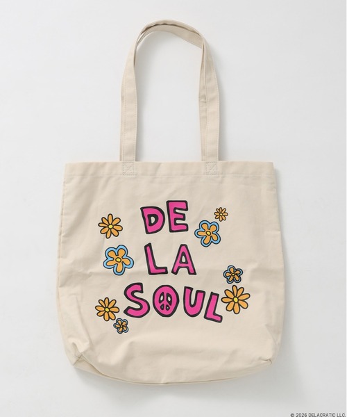 BAYFLOW（ベイフロー）の「【De La Soul】デイジーキャンバストートBAG [一部店舗・WEB限定]（トートバッグ・レディース・チャコールグレー/オフホワイト・FREE）」の3枚目の写真
