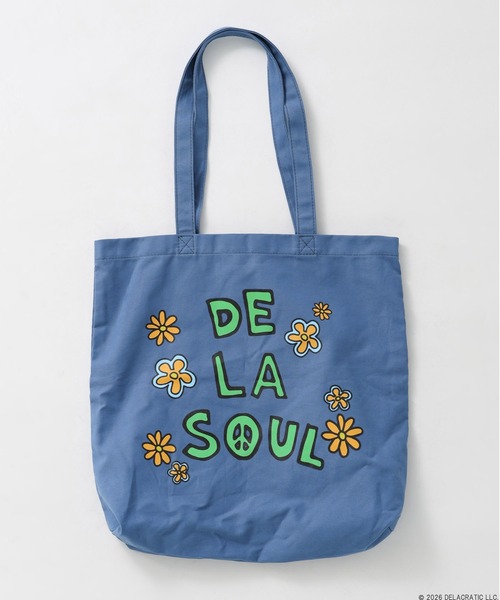 BAYFLOW（ベイフロー）の「【De La Soul】デイジーキャンバストートBAG [一部店舗・WEB限定]（トートバッグ・レディース・チャコールグレー/オフホワイト・FREE）」の5枚目の写真