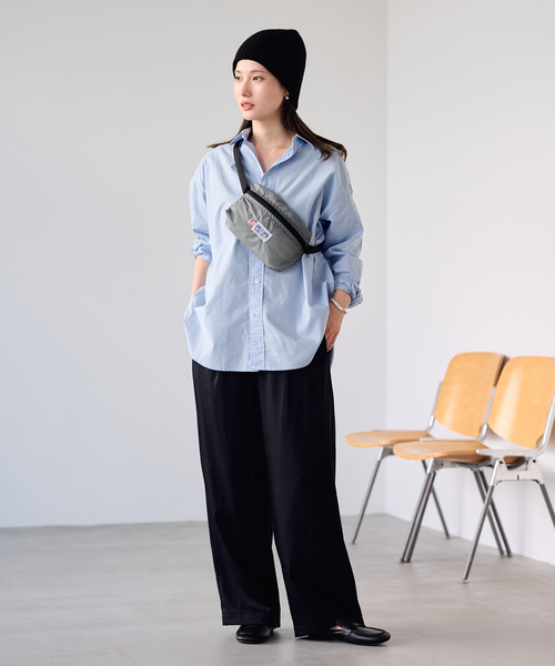 FRAMeWORK(フレームワーク)の「スラブツイルリラックスパンツ(その他パンツ・レディース・ブラック/ベージュ/ブラウン/ホワイト・34/40/38/36)」の10枚目の写真