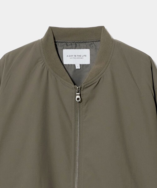 A DAY IN THE LIFE UNITED ARROWS(アデイインザライフユナイテッドアローズ)の「アーバン MA-1<A DAY IN THE LIFE>(MA-1・メンズ・ブラック/モカ/オリーブ・M/XL/L)」の14枚目の写真
