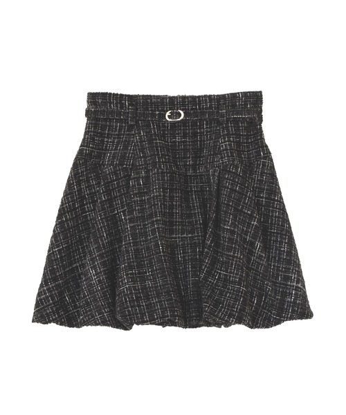JILL by JILL STUART(ジルバイジルスチュアート)の「<セットアップ対応>ツイードバルーンミニスカート(スカート・レディース・グレー/ホワイト/ブラック・SMALL/MEDIUM)」の13枚目の写真