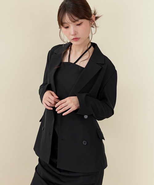 Kana(カナ)の「ドレープIラインドレスセットアップ パーティー 結婚式 お呼ばれ オケージョン(ドレス・レディース・ブラウン/ブルー/ブラック・M)」の8枚目の写真