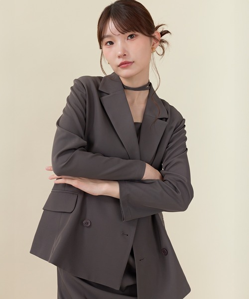 Kana(カナ)の「ドレープIラインドレスセットアップ パーティー 結婚式 お呼ばれ オケージョン(ドレス・レディース・ブラウン/ブルー/ブラック・M)」の18枚目の写真