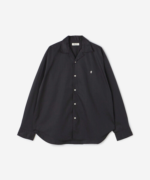 GYMPHLEX(ジムフレックス)の「Gymphlex | コットンツイル 長袖オープンカラーシャツ MEN(シャツ/ブラウス・メンズ・ネイビー/ブラウン系その他2・M/L)」の2枚目の写真
