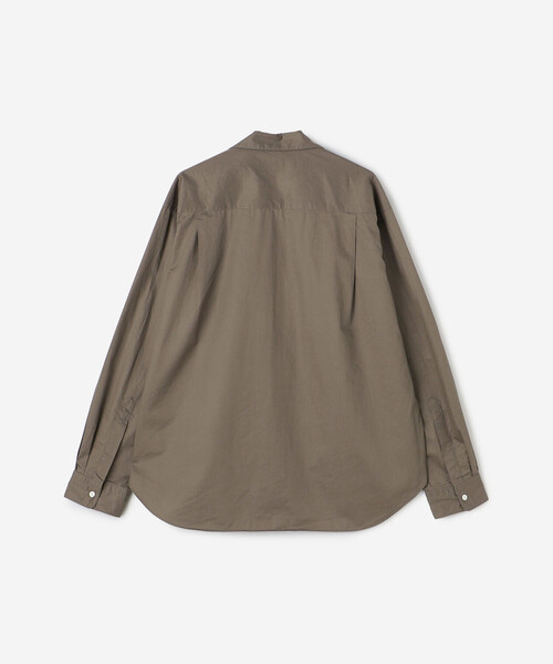 GYMPHLEX(ジムフレックス)の「Gymphlex | コットンツイル 長袖オープンカラーシャツ MEN(シャツ/ブラウス・メンズ・ネイビー/ブラウン系その他2・M/L)」の4枚目の写真