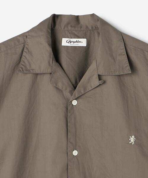 GYMPHLEX(ジムフレックス)の「Gymphlex | コットンツイル 長袖オープンカラーシャツ MEN(シャツ/ブラウス・メンズ・ネイビー/ブラウン系その他2・M/L)」の5枚目の写真