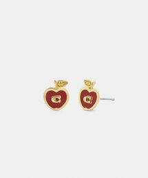 シグネチャー アップル スタッド ピアス