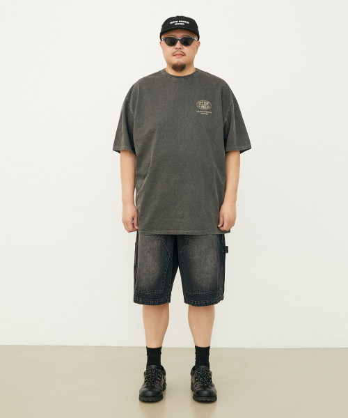 BOOVOOM（ブーブーム）の「[ビッグサイズ]ヴィンテージグレインリディファインドTシャツ（Tシャツ/カットソー・メンズ・ブルー/グレー×ピンク/チャコール・XL/XXL/XXXL）」の10枚目の写真