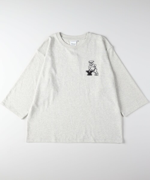 Right-on(ライトオン)の「YELL 7分袖スウェット(Tシャツ/カットソー・メンズ・アイボリー/ネイビー/グレー・04/05/06)」の5枚目の写真