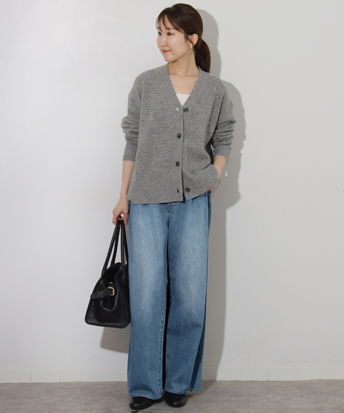 JOURNAL STANDARD relume（ジャーナルスタンダード　レリューム）の「バレルレッグタックデニム（デニムパンツ・レディース・ネイビー/ブルー・38/36）」の10枚目の写真
