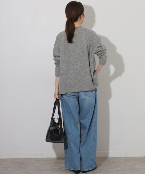 JOURNAL STANDARD relume（ジャーナルスタンダード　レリューム）の「バレルレッグタックデニム（デニムパンツ・レディース・ネイビー/ブルー・38/36）」の12枚目の写真