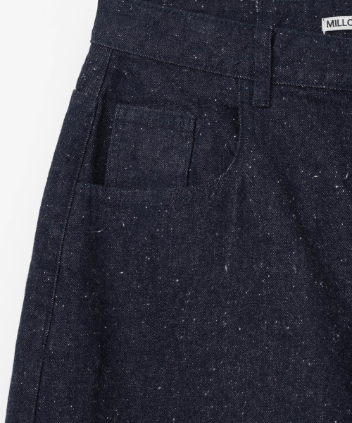Millo Archive（ミロ アーカイブ）の「リフレクト カーブド NEFF デニムパンツ [インディゴ ブルー]（デニムパンツ・レディース・その他・X-LARGE/SMALL/MEDIUM/LARGE）」の3枚目の写真