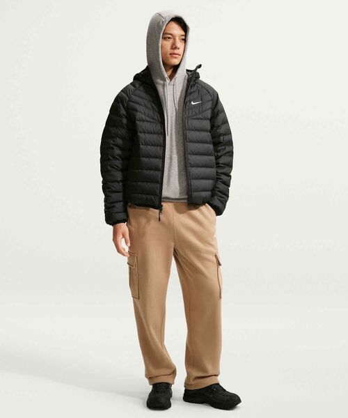 NIKE(ナイキ)の「ナイキ ウィンドランナー メンズ ライトウェイト ダウン マイクロチャネル ジャケット / Nike Windrunner Men's Lightweight Down Microchannel Jacket JA0742-010 Black(ダウンジャケット/コート・メンズ・ブラック・XL/L/M/S/2XL)」の4枚目の写真