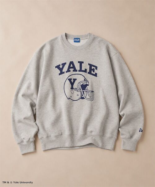 CRAFT STANDARD BOUTIQUE(クラフトスタンダードブティック)の「Yale University スウェットプルオーバー(スウェット・メンズ・杢グレー/ネイビー・M/L)」の1枚目の写真