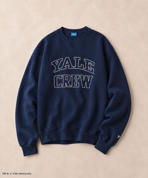 CRAFT STANDARD BOUTIQUE(クラフトスタンダードブティック)の「Yale University スウェットプルオーバー(スウェット・メンズ・杢グレー/ネイビー・M/L)」の2枚目の写真