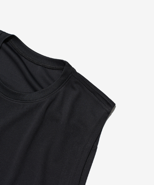 NINETYMINUTES（ナインティーミニッツ）の「[Air Stream] エアフィットライトシングレット (チャコール)（Tシャツ/カットソー・メンズ・その他・MEDIUM/LARGE/X-LARGE/XX-LARGE/XXX-LARGE）」の3枚目の写真