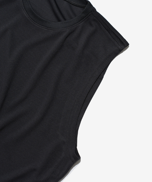 NINETYMINUTES（ナインティーミニッツ）の「[Air Stream] エアフィットライトシングレット (チャコール)（Tシャツ/カットソー・メンズ・その他・MEDIUM/LARGE/X-LARGE/XX-LARGE/XXX-LARGE）」の4枚目の写真