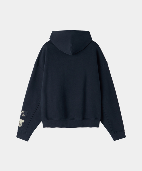 MAISON MINED（メゾンミネド）の「ALTERED VISION パッチフーディ ネイビー（パーカー・メンズ・その他・SMALL/MEDIUM/LARGE）」の6枚目の写真