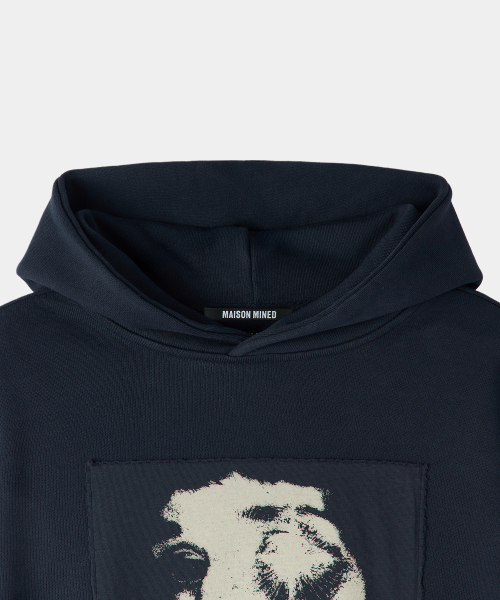 MAISON MINED（メゾンミネド）の「ALTERED VISION パッチフーディ ネイビー（パーカー・メンズ・その他・SMALL/MEDIUM/LARGE）」の7枚目の写真