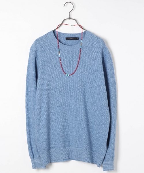 RAGEBLUE（レイジブルー）の「12ゲージインディゴルックニット/717013（ニット/セーター・メンズ・ブルー/ライトブルー/ブルー系その他・MEDIUM/LARGE）」の2枚目の写真
