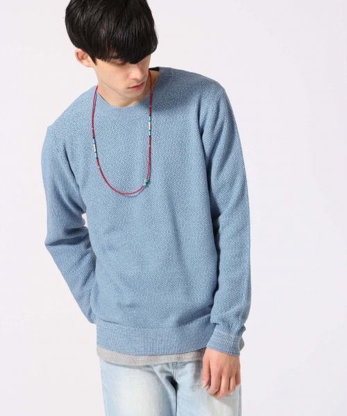 RAGEBLUE（レイジブルー）の「12ゲージインディゴルックニット/717013（ニット/セーター・メンズ・ブルー/ライトブルー/ブルー系その他・MEDIUM/LARGE）」の12枚目の写真