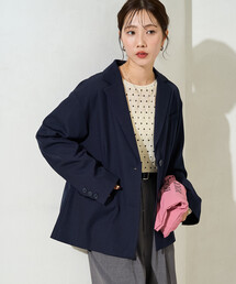 限定展開 <セットアップ対応>ウールライク オーバー シルエット ジャケット