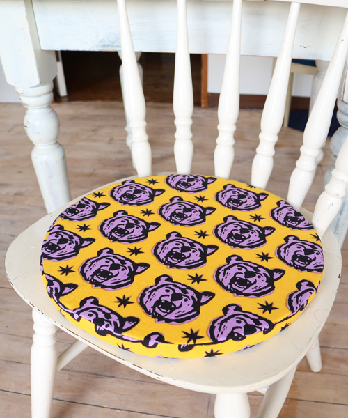 チャイハネ（チャイハネ）の「【チャイハネ】ズーズーラウンドクッション（クッション/クッションカバー・レディース・パープル/ブルー/ピンク/グリーン/グリーン×オレンジ/ブルー系その他/オレンジ/イエロー・FREE）」の7枚目の写真